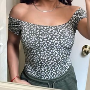 Olive green bodysuit